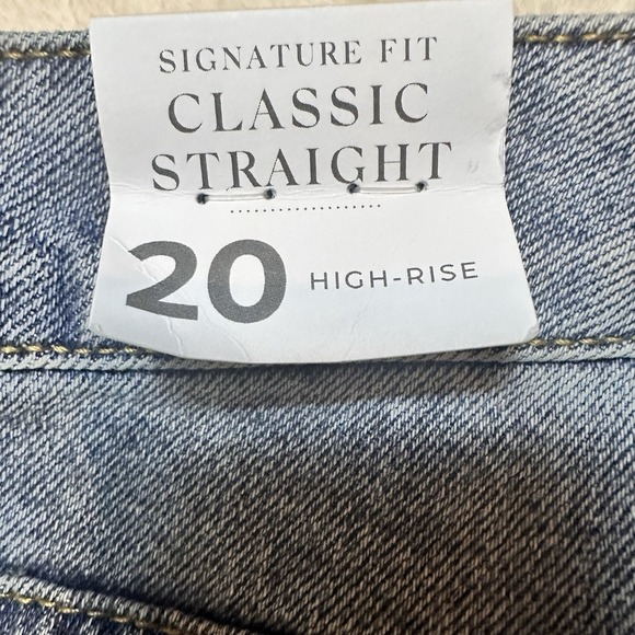 Layne Bryant Signature Fit Relaxed Straight Jean With Side Stripe Size 20 NWT - Picture 8 of 16